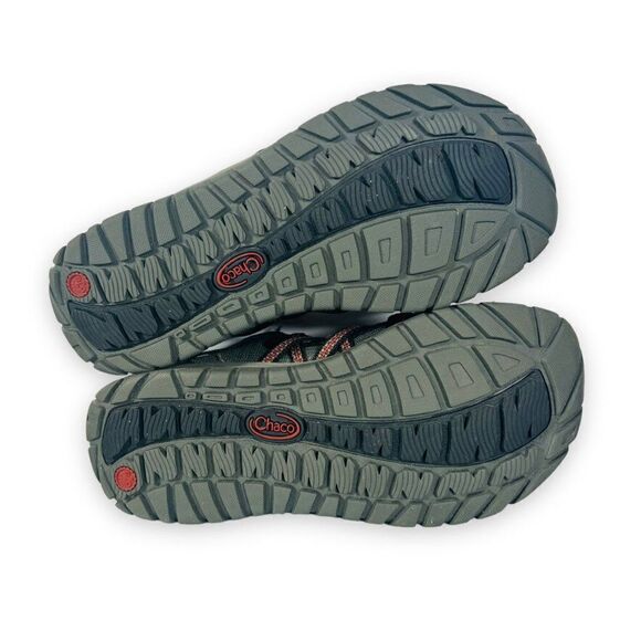 Chaco Outcross Outdoor Hiking Shoes Grey / Black / Red J180201 Youth 2 - Picture 8 of 12